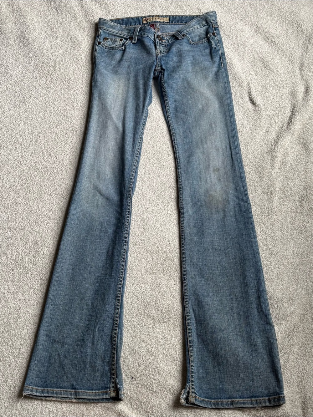 BKE Women's Light Blue Flare Jeans